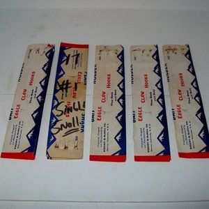 5 Pks Vintage Antique 1930 EAGLE CLAW SNELLED HOOKS Wright & McGill Size 1 T30 Z